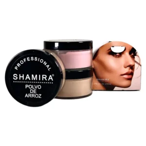 Polvo traslúcido Shamira profesional absorbe brillo y matifica