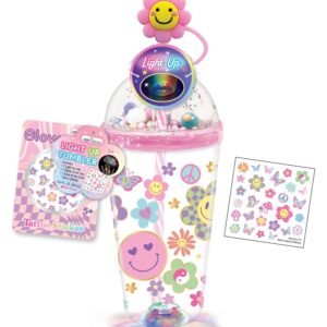HOT FOCUS Light Up Tumbler Groovy Flower