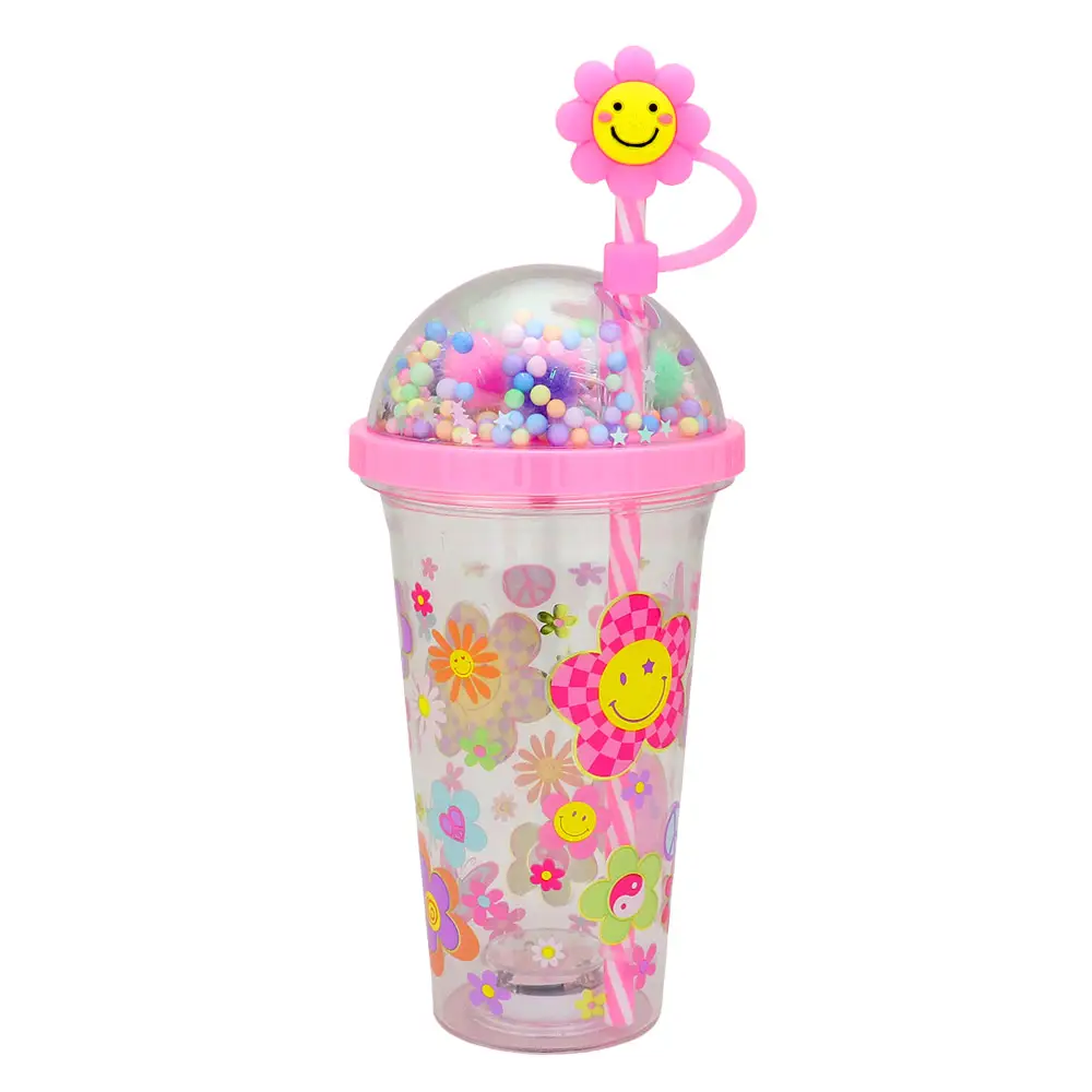 HOT FOCUS Light Up Tumbler Groovy Flower