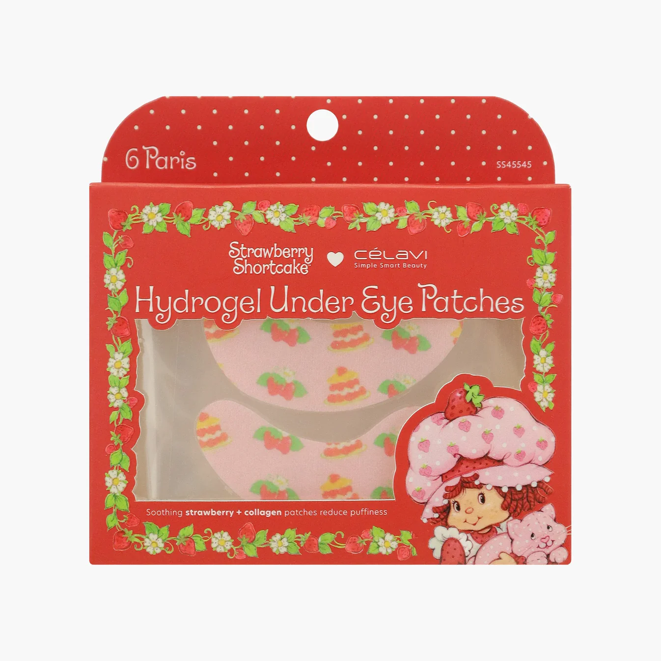 Parches de hidrogel para debajo de los ojos Strawberry Shortcake x CELAVI