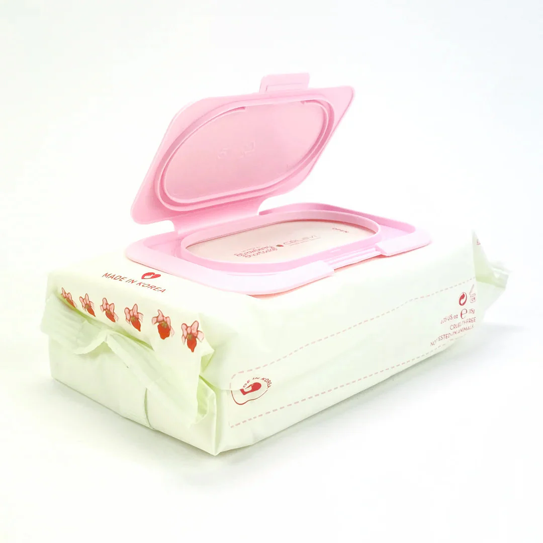 Toallitas desmaquillantes Rosita Fresita de Célavi con extracto de fresa y colágeno para limpieza facial suave