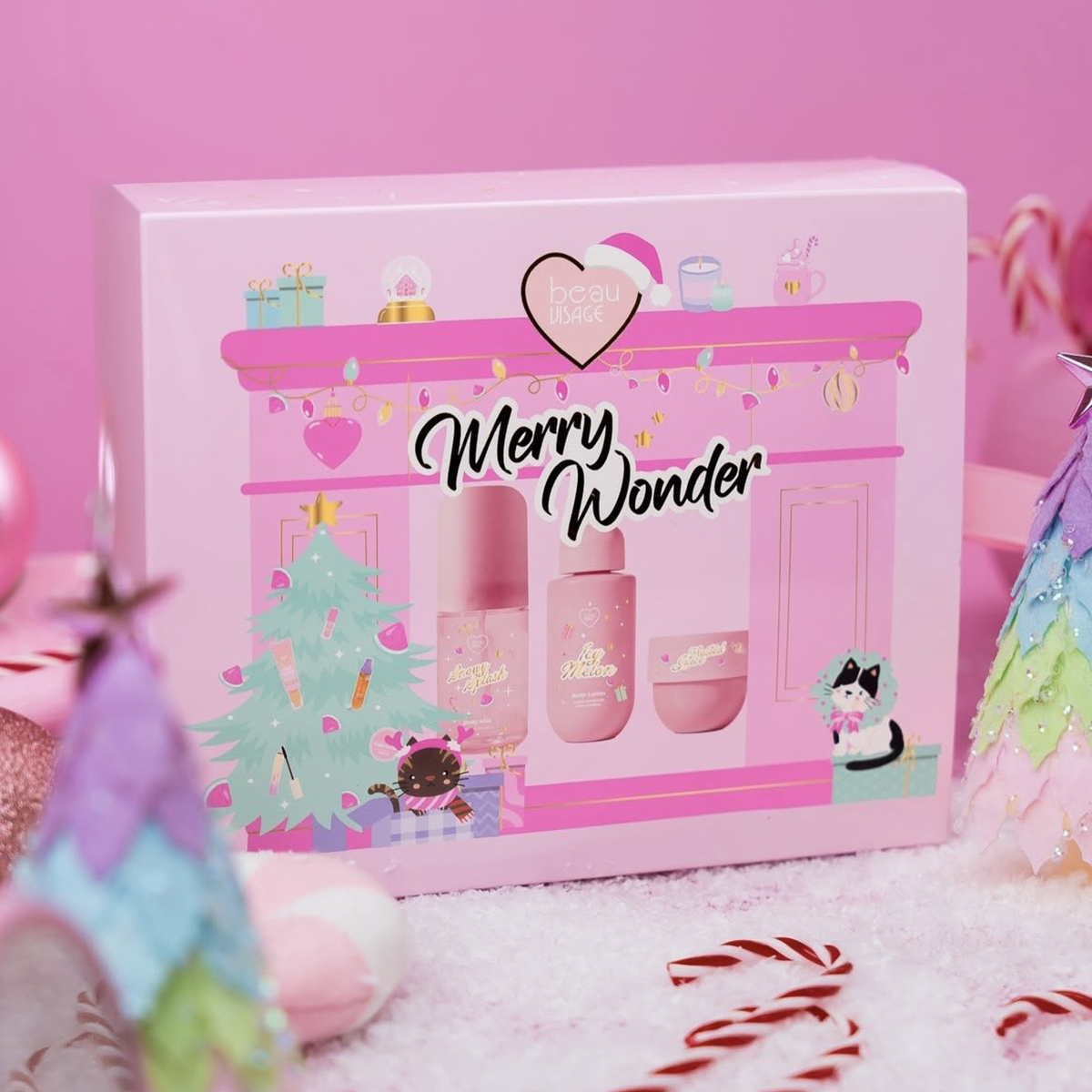 Kit corporal Merry Wonder de Beau Visage con aroma dulce y festivo