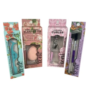 Kit Ioni enchinador brocha duo pinzas beauty blender promoción