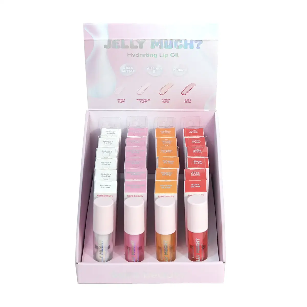 Jelly Much Hydrating Lip Oil, aceite labial hidratante con brillo intenso, fórmula ligera y vegana, suaviza y nutre los labios sin pegajosidad