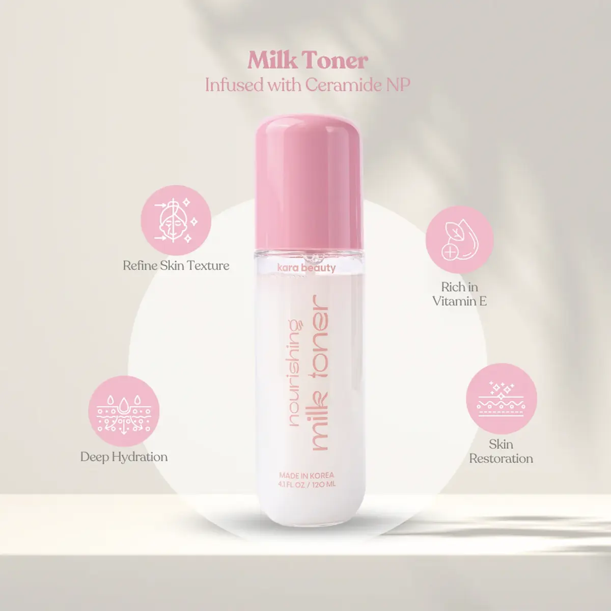 Milk Toner tónico facial nutritivo tipo leche para hidratar y dar brillo saludable a la piel