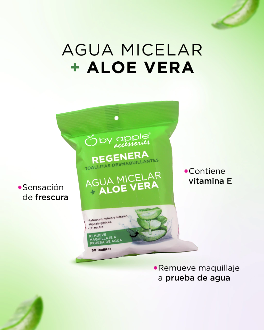 toallitas desmaquillantes con agua micelar y aloe vera toallitas faciales limpieza suave piel sensible toallitas desmaquillantes hidratantes 30 piezas limpieza facial con aloe vera