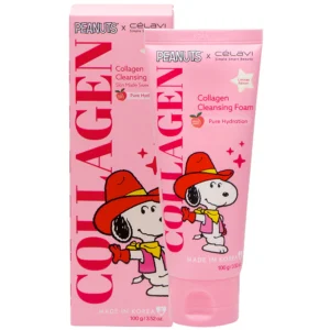 Espuma limpiadora hidratante a base de colágeno edición Snoopy de Célavi