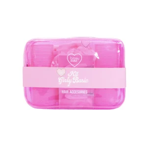 kit girly basic beau visage accesorios para cabello set de accesorios para el cabello beau visage kit con banda para maquillaje y pinzas beau visage cosmetiquera con accesorios girly beau visage