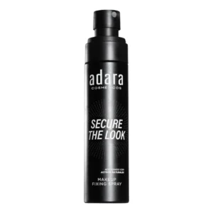 Fijador de maquillaje Adara Secure The Look spray blanco con activos naturales