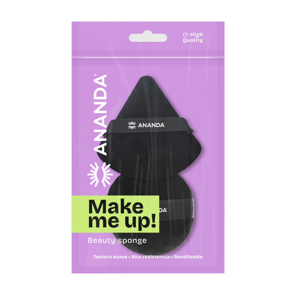 borlas make me up ananda borla triangular maquillaje ananda borla circular maquillaje ananda aplicador de polvo facial ananda