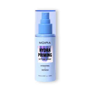 Hydra Priming Setting Spray Moira spray primer hidratante Moira setting spray acabado dewy Moira bruma facial hidratante Moira