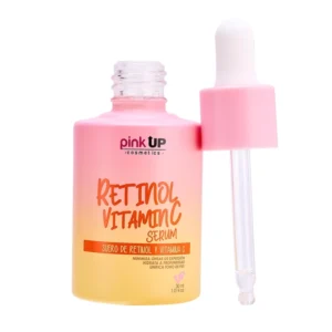 Suero facial de retinol y vitamina C para iluminar y unificar el tono de la piel