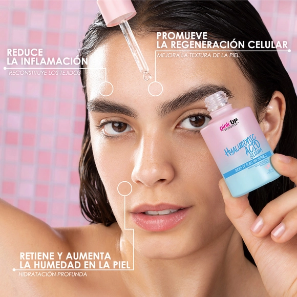 Suero facial de ácido hialurónico para hidratación profunda