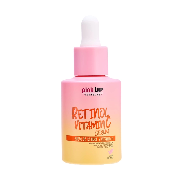 Suero facial de retinol y vitamina C para iluminar y unificar el tono de la piel