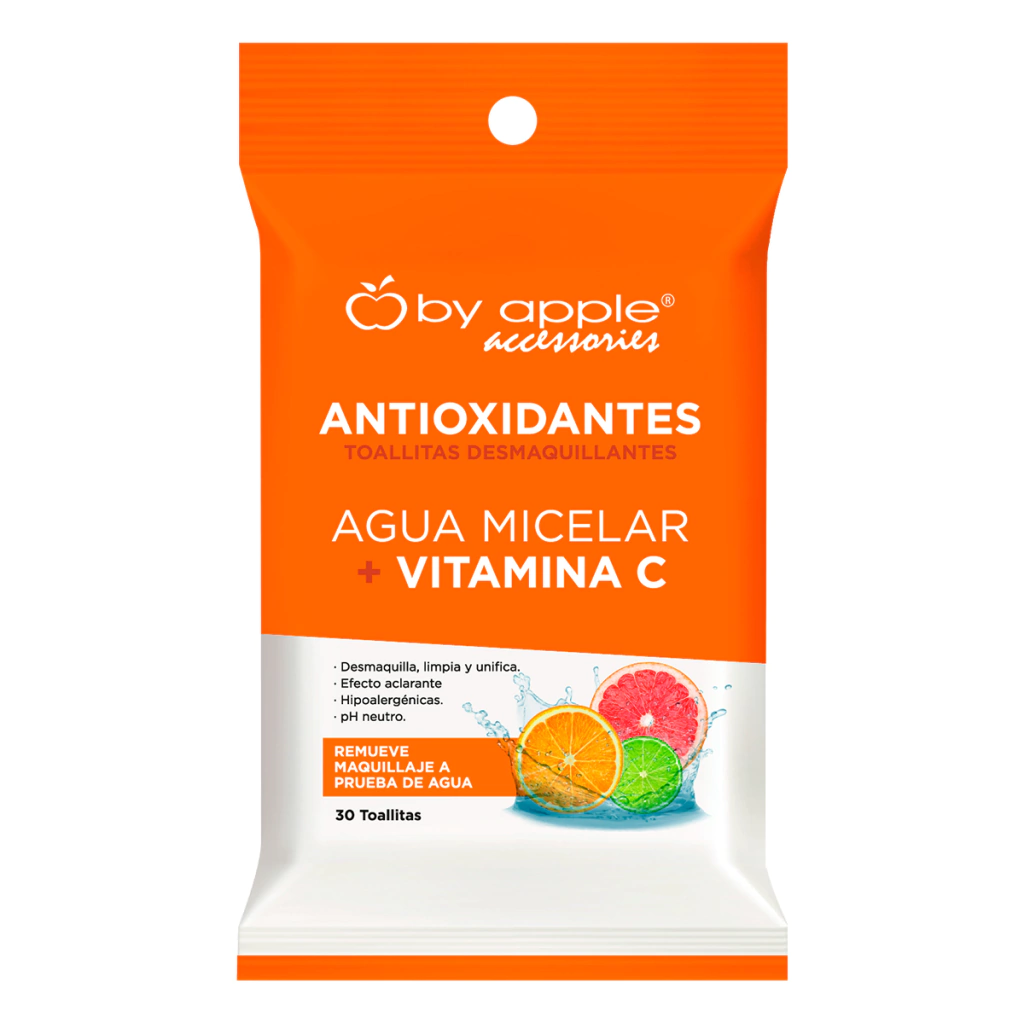 Paquete de toallitas desmaquillantes Ananda con agua micelar y Vitamina C iluminadora