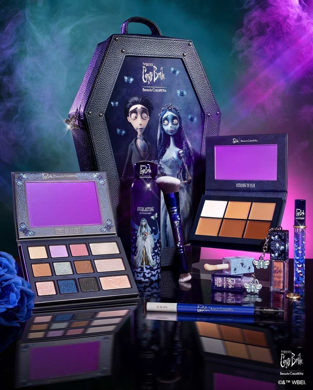 Colección Corpse Bride x Beauty Creations inspirada en El Cadáver de la Novia<br />
