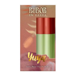 Rubor en barra Yuya Begonia con acabado natural y luminoso