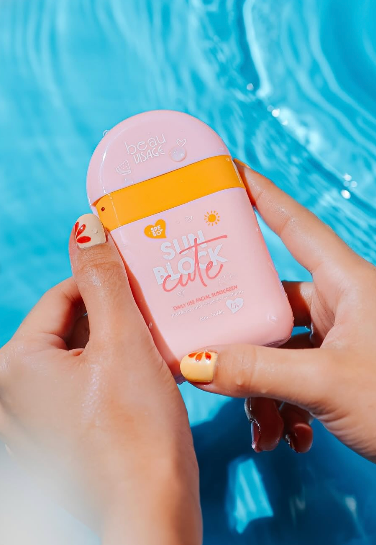 Sun Block Cute Beau Visage protector solar facial SPF 50+