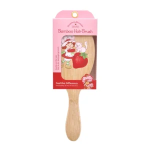 Cepillo de madera Strawberry Shortcake Celavi para desenredar y acomodar el cabello