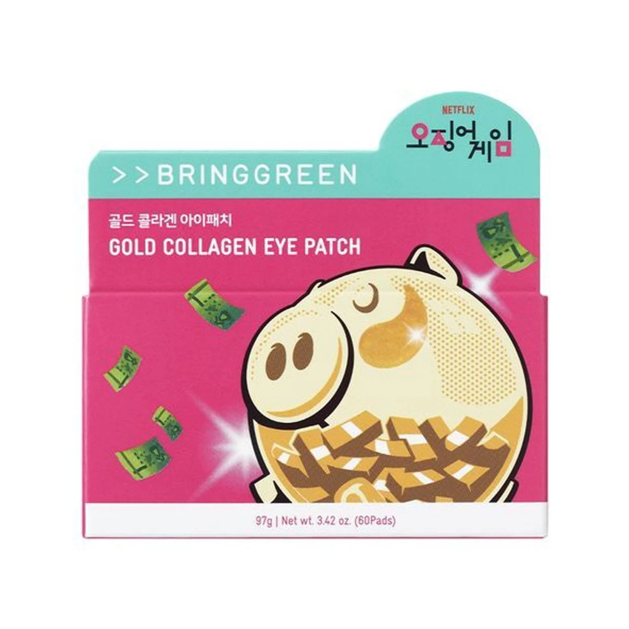 Bring Green Gold Collagen Eye Patches parches para contorno de ojos