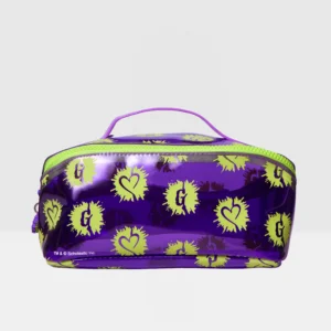 Cosmetiquera Goosebumps Beauty Creations de vinil que brilla en la oscuridad con cierre y amplio espacio