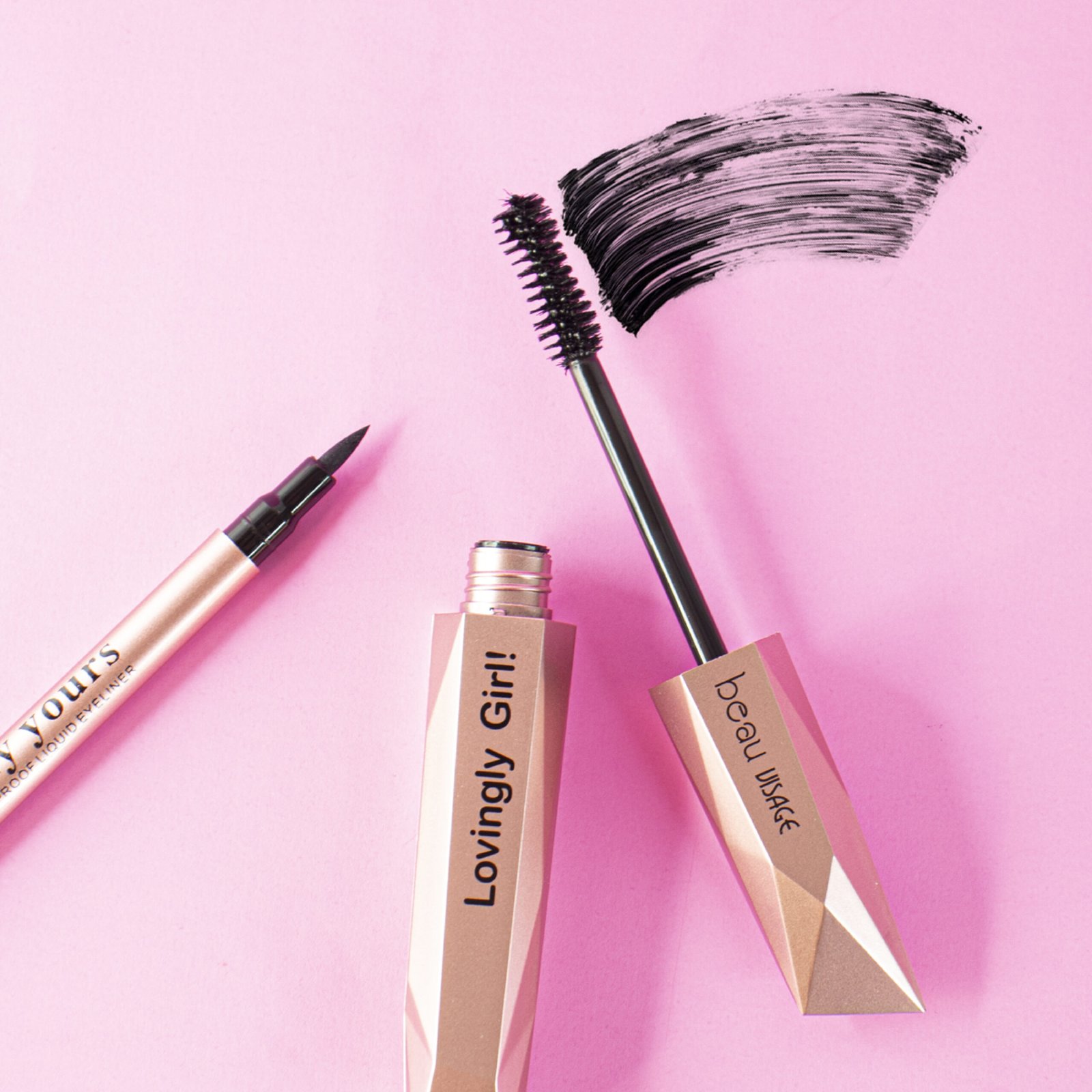 Set Mascara de Pestanas y Delineador Liquido Lovingly Beau Visage