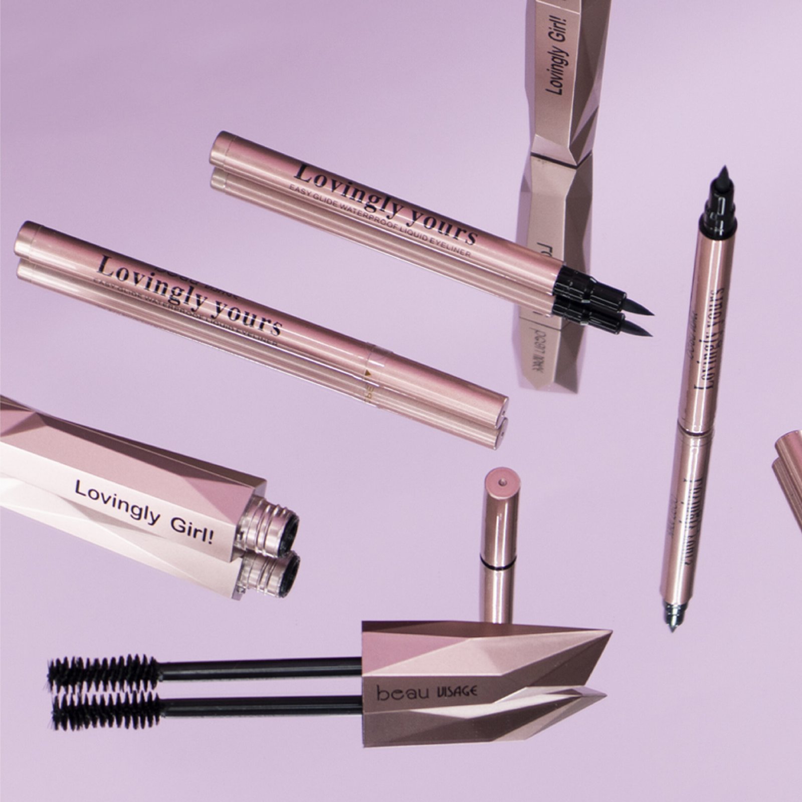 Set Mascara de Pestanas y Delineador Liquido Lovingly Beau Visage