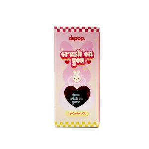 Aceite labial Dapop Crush On You con efecto glossy hidratante y diseño con charms