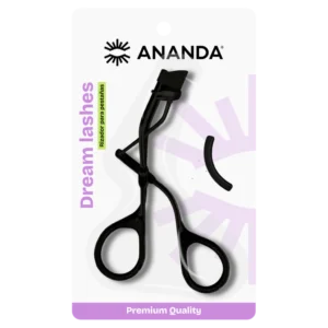 Rizador para pestanas Premium Negro Ananda Cosmetics acero inoxidable