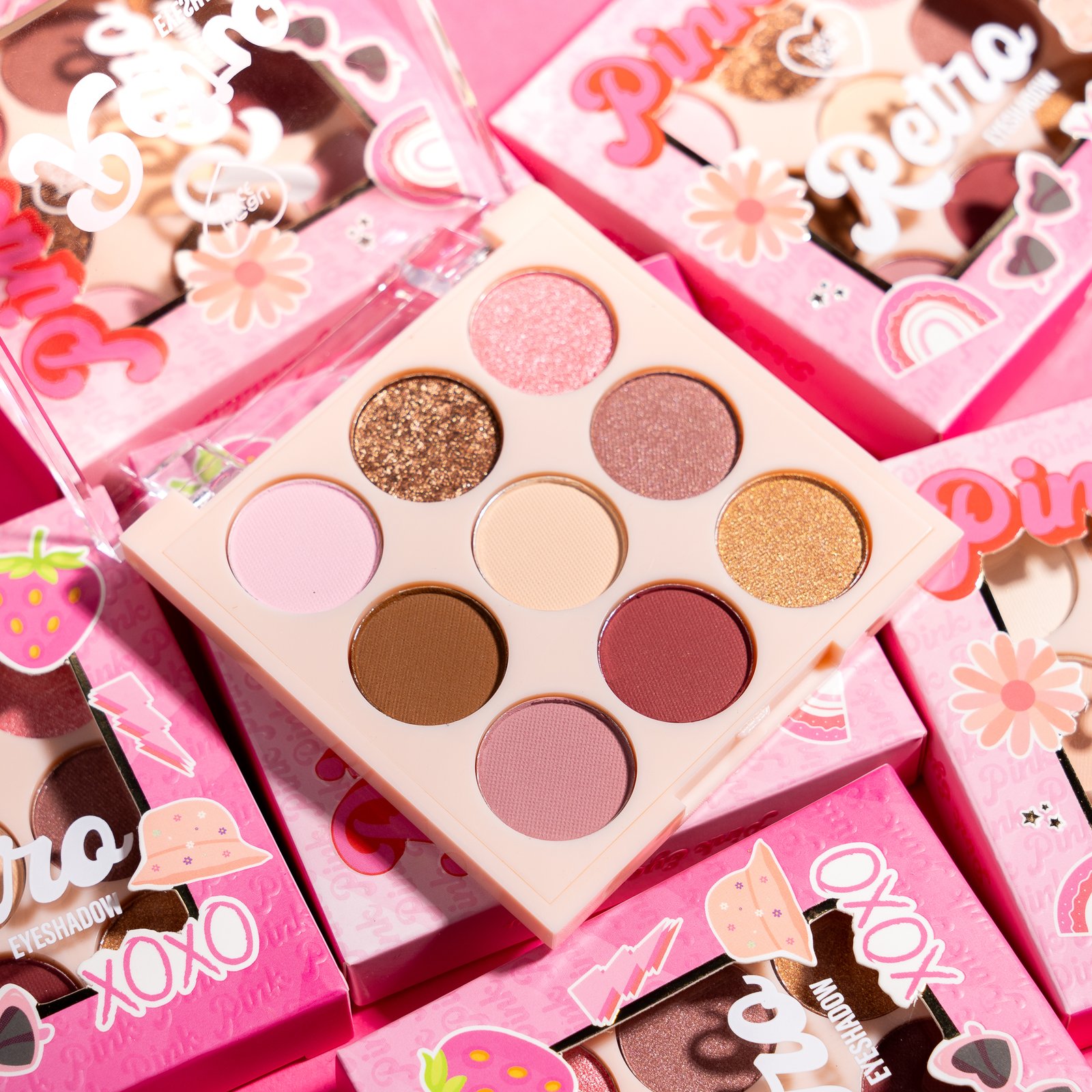 Sombras Retro Beau Visage paleta tonos marrones terrosos