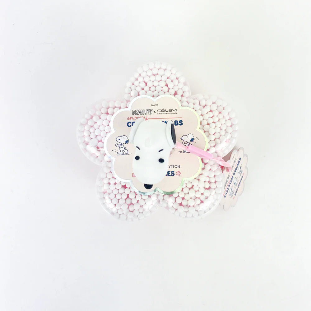 Hisopos de algodon 500 piezas en contenedor acrilico para limpieza y cuidado personal