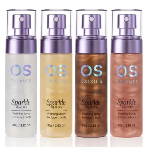 Spray iluminador shimmer OS CXLXURS Sparkle Spray para rostro y cuerpo con efecto glow