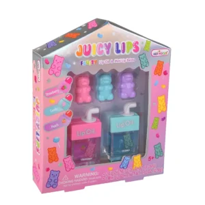 Aceite labial gummy bear mini con brillo glossy y efecto labios jugosos