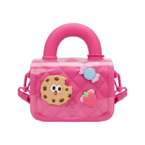 Mini bolsa crossbody con charms y diseño acolchado cute estilo moderno