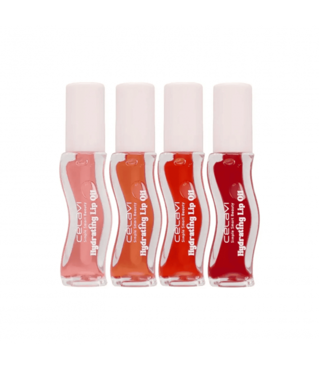 Hydrating Lip Oils Célavi brillo labial hidratante efecto glossy