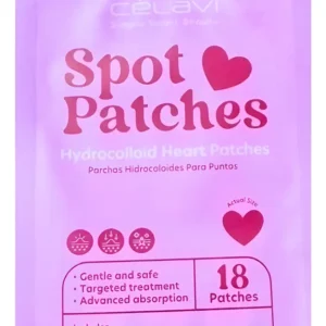 Spot patches corazón Célavi para granitos y skincare aesthetic