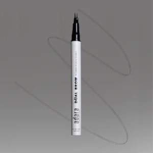 Producto dual para cejas de Adara Paris con lápiz de precisión y gel fijador