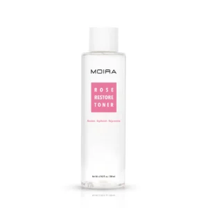 Tónico facial Rose Restore de Moira Beauty con pétalos de rosa reales para hidratar y calmar