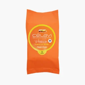 Toallitas faciales Célavi con vitaminas limpiadoras y refrescantes