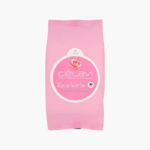 Toallitas faciales Rose Water Cleansing Wipes Célavi con agua de rosas