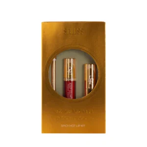 Kit de labios Spicy Hot de Priscy Escoto x Sinless Beauty con labial líquido y delineador rojo intenso