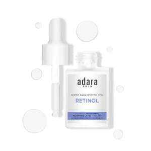 Suero facial con acido glicolico Adara Paris exfoliante para manchas acne y renovacion de la piel