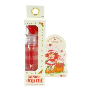 Set de lip oils Strawberry Shortcake Rosita Fresita Célavi con brillo glossy