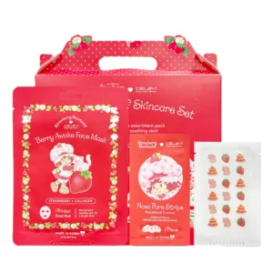 Kit skincare Strawberry Shortcake Rosita Fresita Célavi edición especial
