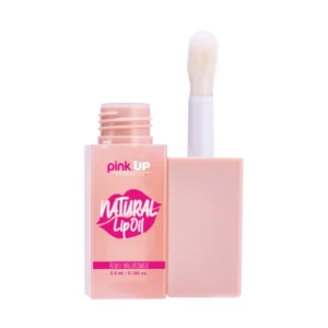 Lip oil natural Pink Up Coco brillo labial transparente hidratante