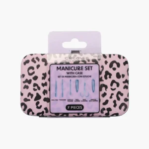 Set de Manicure 7 Piezas Celavi con herramientas para uñas y estuche portátil de viaje