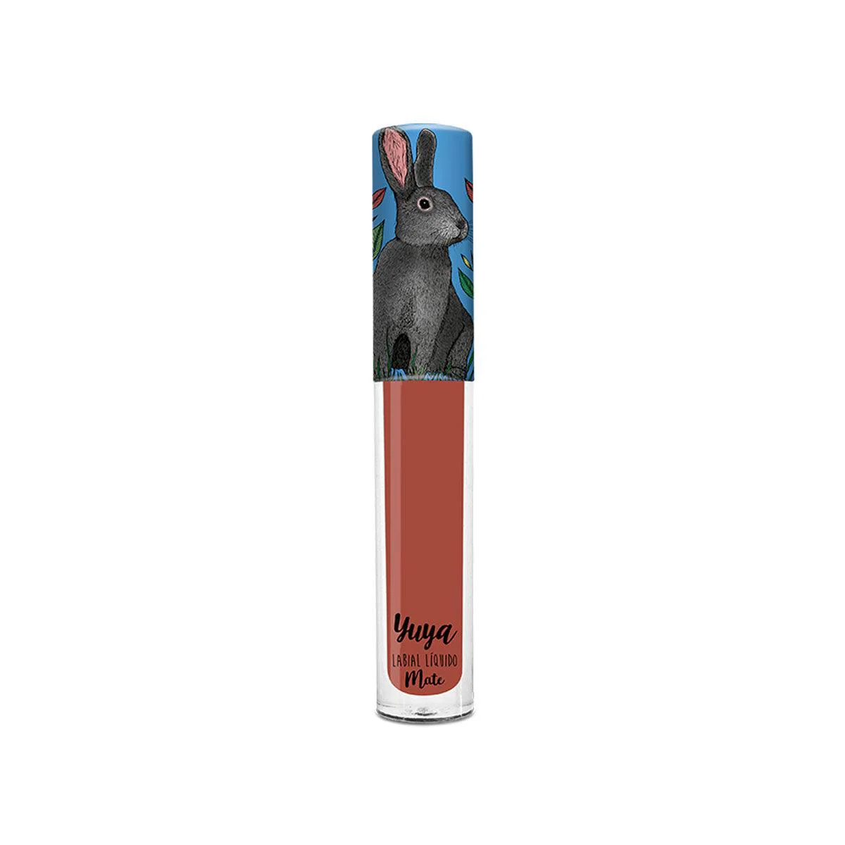 Labial líquido mate de Yuya en el tono Quédate de larga duración con diseño exclusivo coleccionable