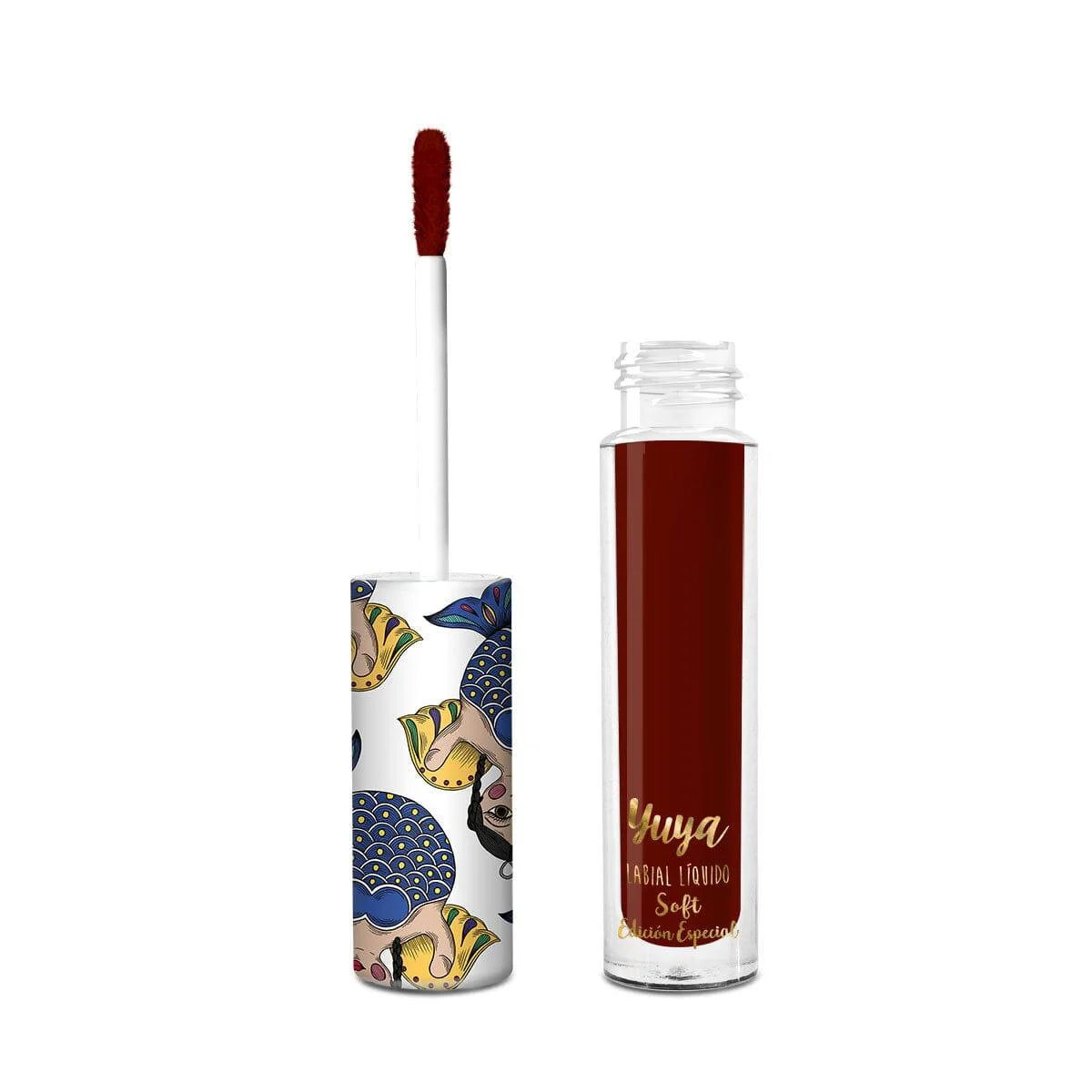 Labial líquido soft de Yuya en el tono Paraíso con textura ligera y acabado natural coleccionable