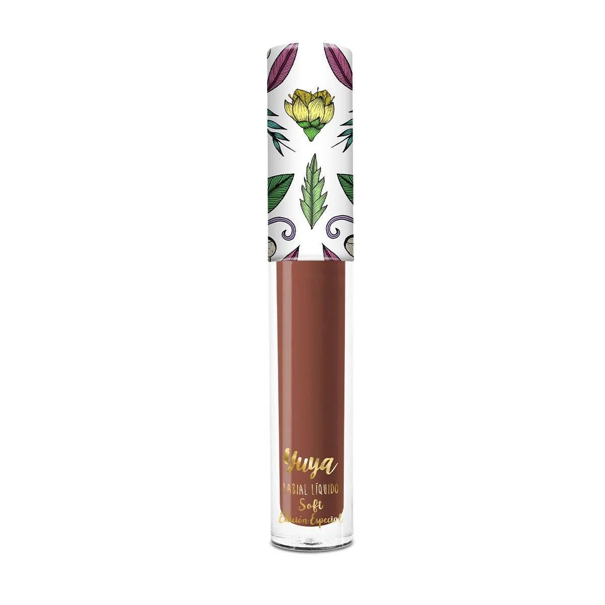 Labial líquido soft de Yuya en el tono Existir con textura ligera y acabado natural coleccionable
