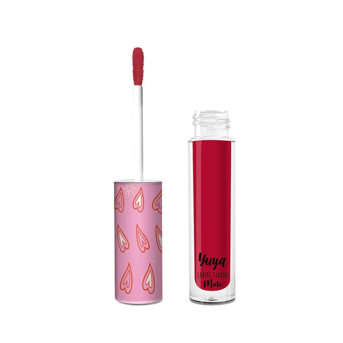 Labial líquido velvet de Yuya en el tono Querido con acabado mate aterciopelado y empaque coleccionable